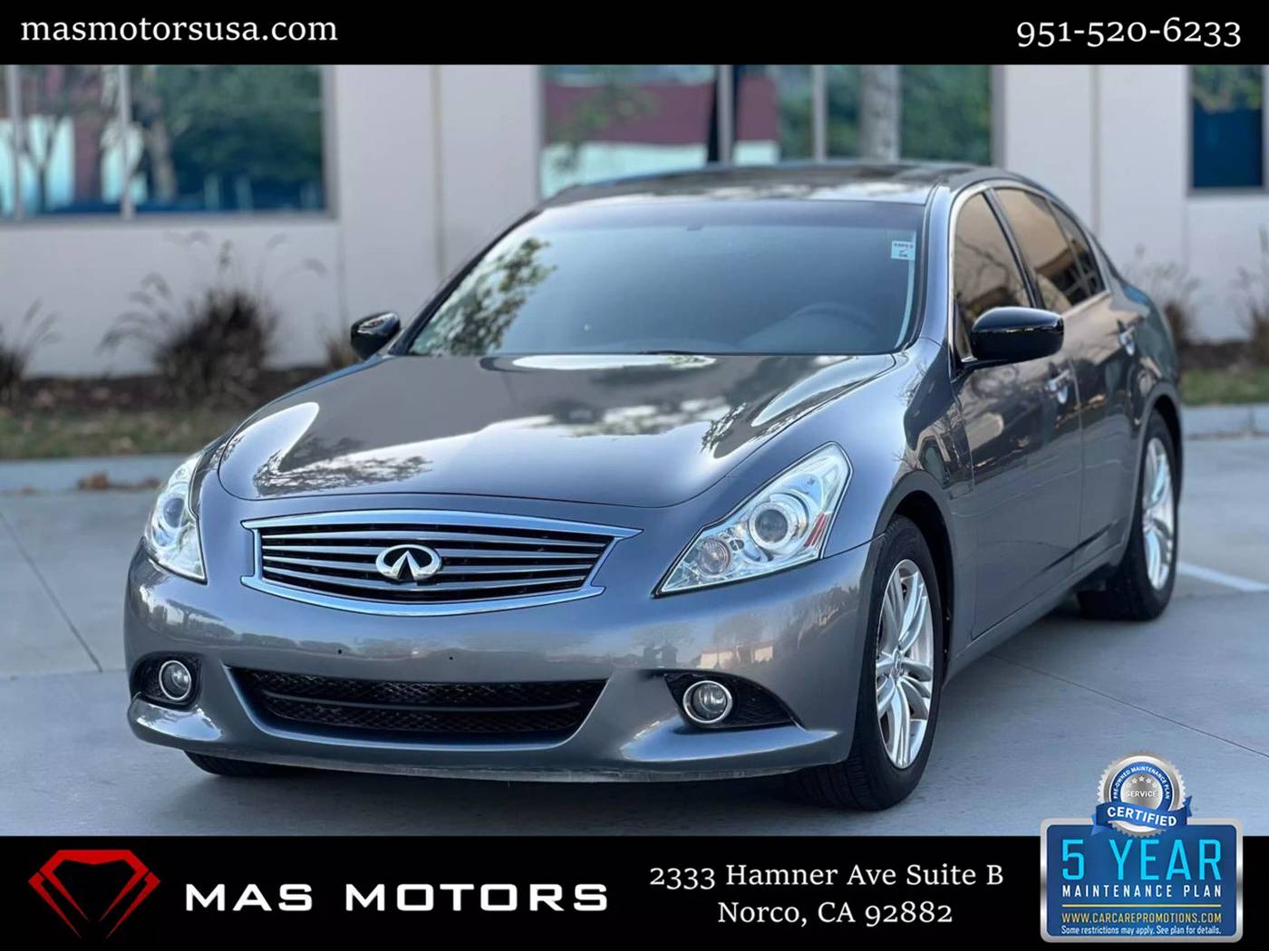 2011 INFINITI G G37 — Sedan — 86,966 mi — Norco, CA