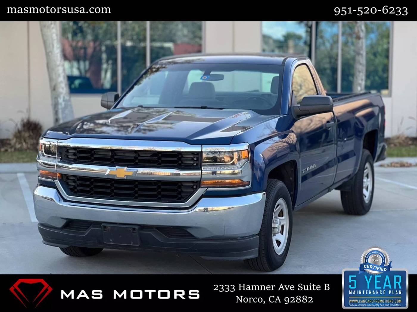2016 Chevrolet Silverado 1500 WT — Pickup Truck — 114,088 mi — Norco, CA