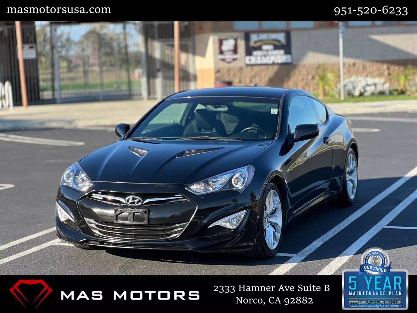 2014 Hyundai Genesis Coupe 2.0T — Coupe — 48,966 mi — Norco, CA