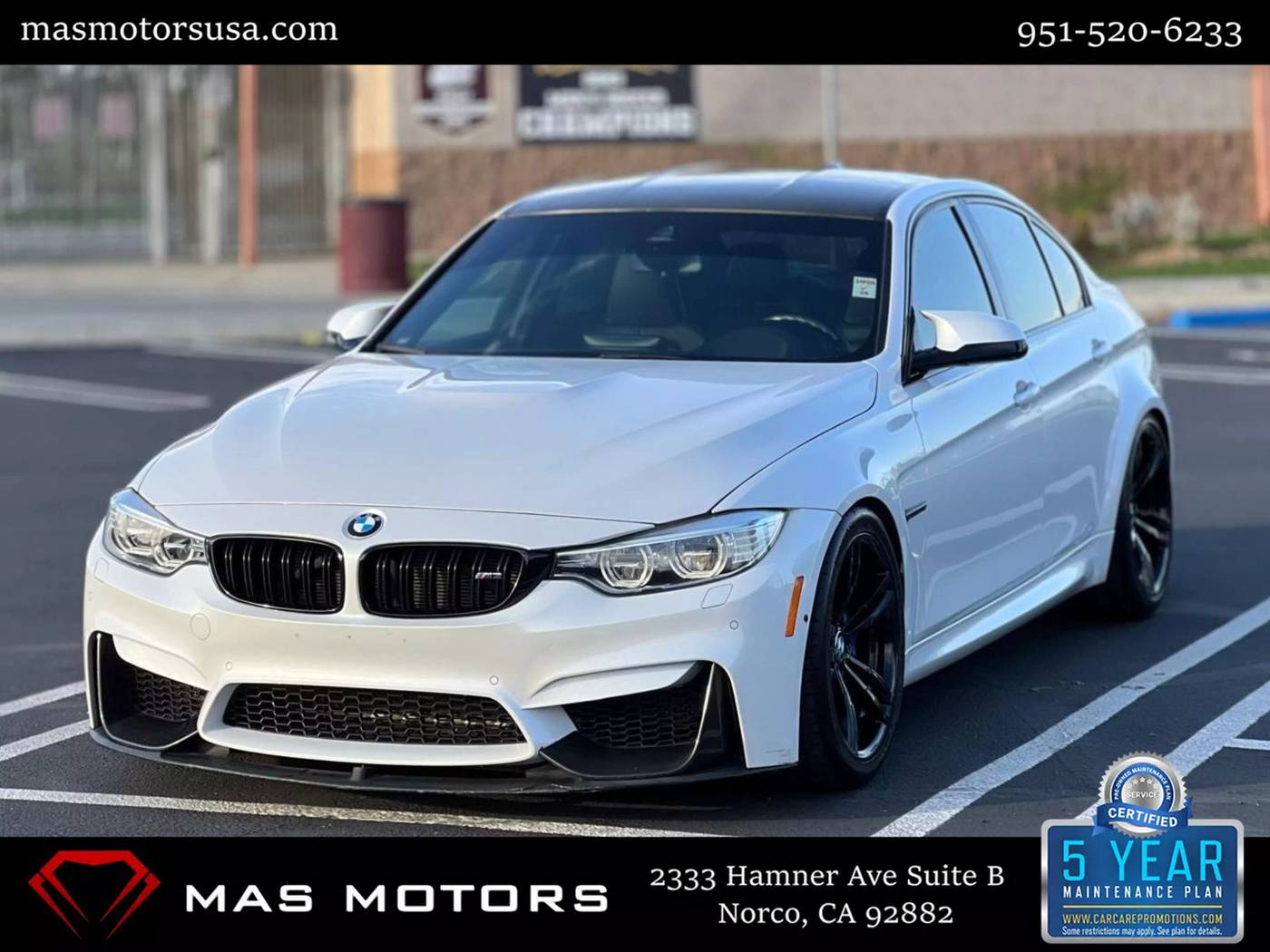 2015 BMW M3 Standard — Sedan — 87,250 mi — Norco, CA