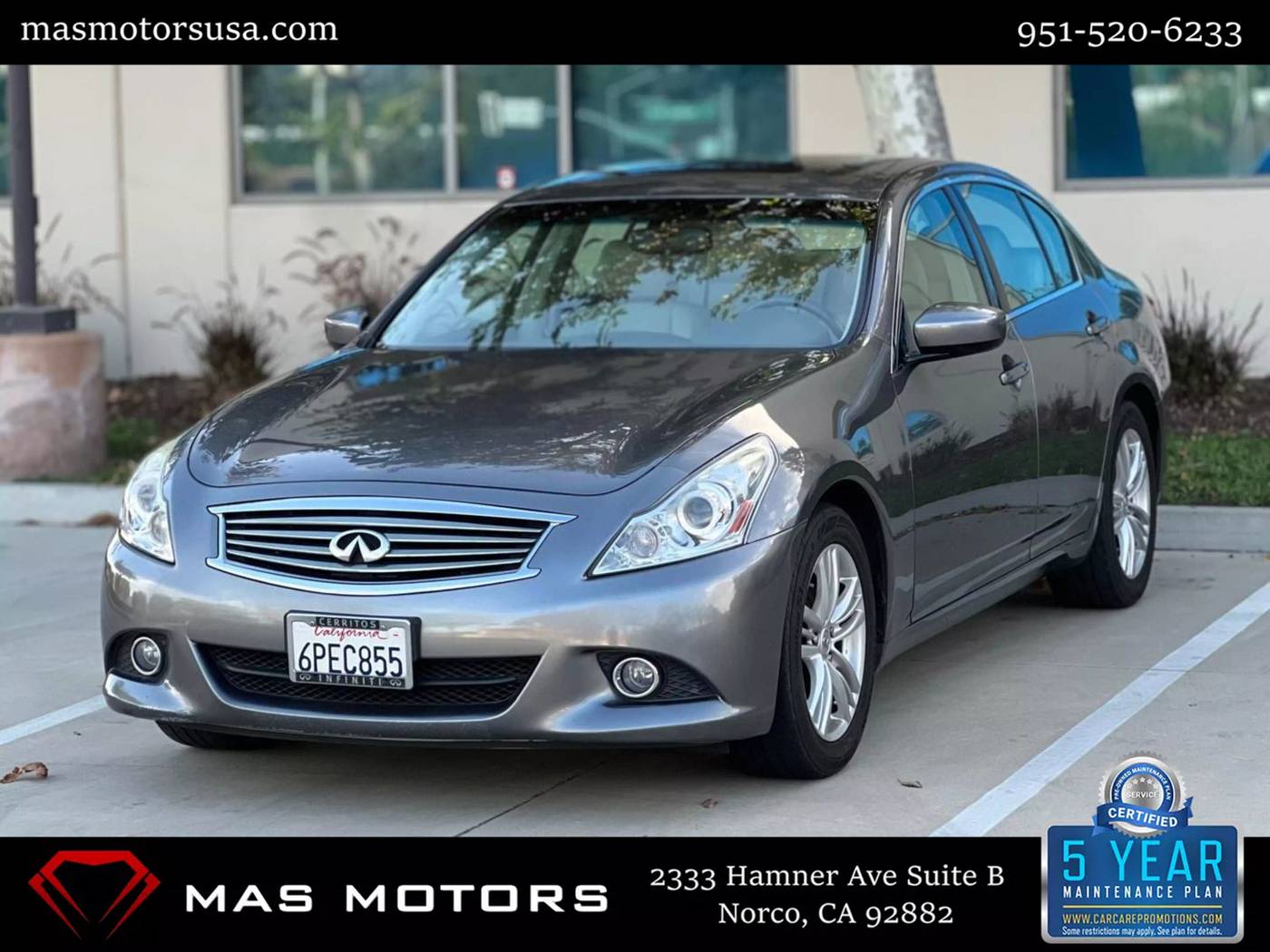 2011 INFINITI G G37 — Sedan — 106,226 mi — Norco, CA