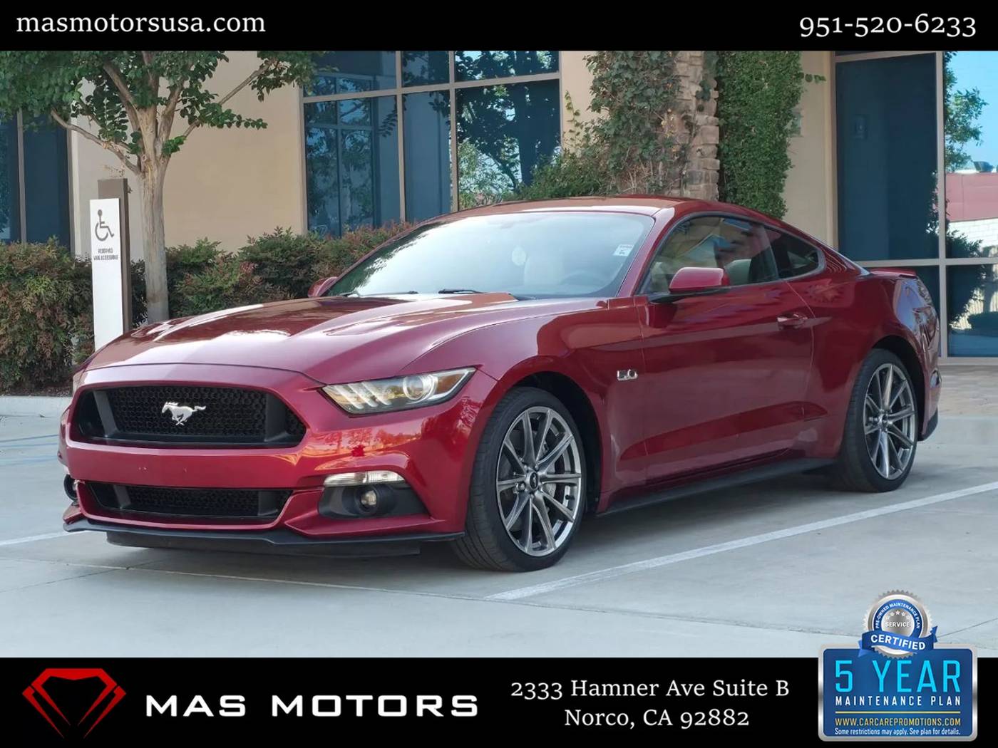 2015 Ford Mustang GT Premium — Coupe — 41,262 mi — Norco, CA