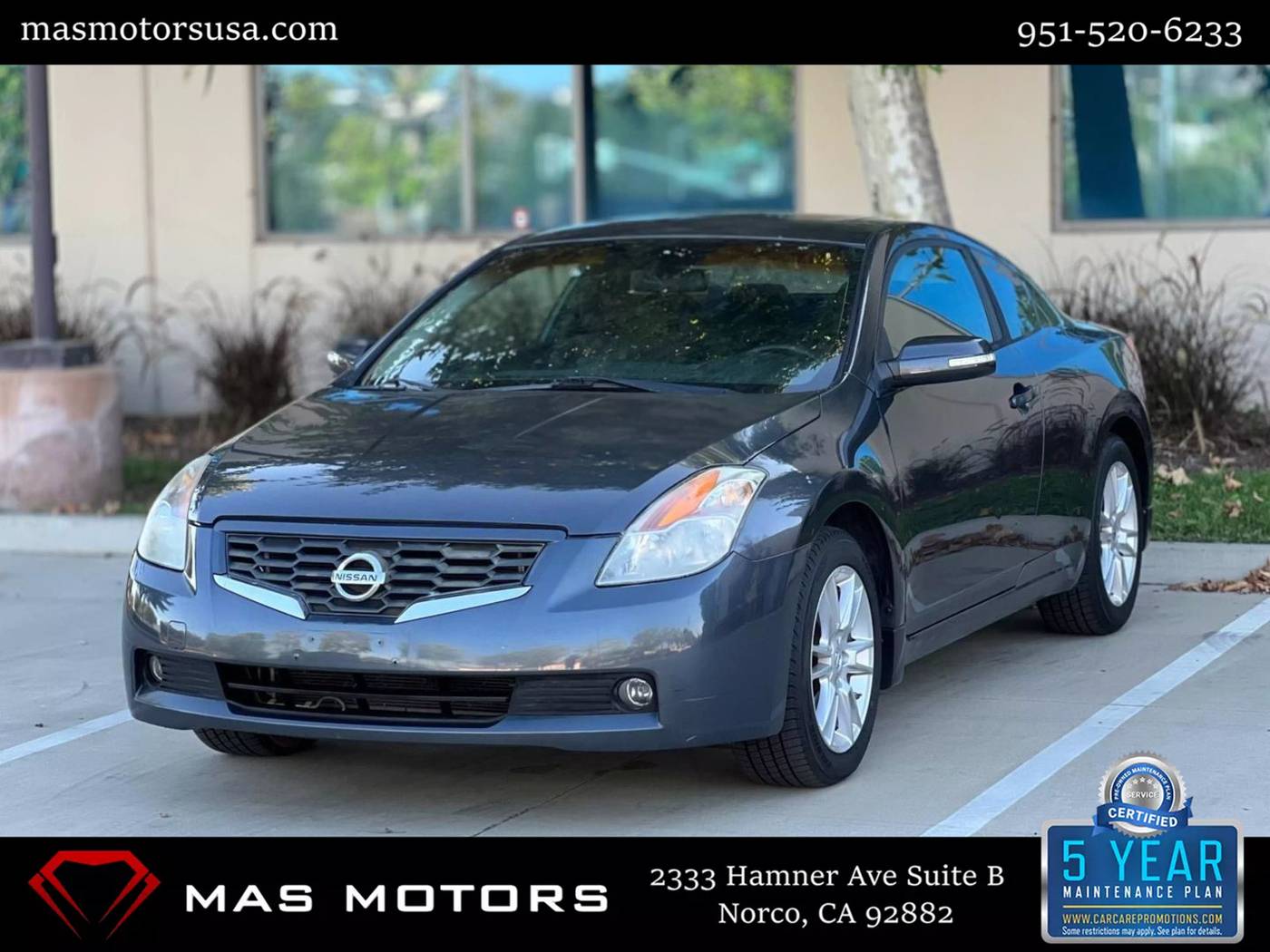 2008 Nissan Altima 3.5 SE — Coupe — 78,514 mi — Norco, CA