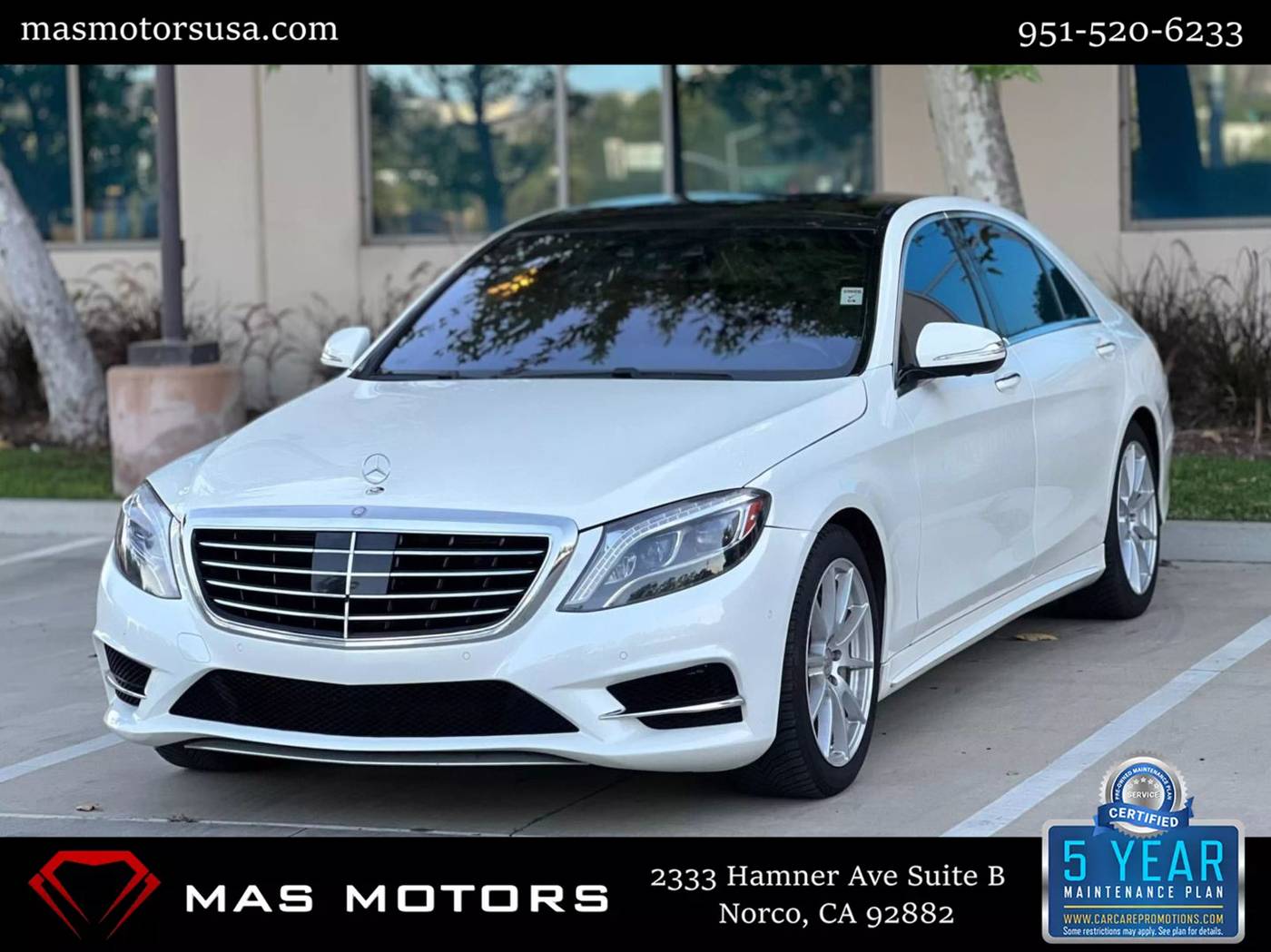 2016 Mercedes-Benz S-Class S 550 — Sedan — 98,618 mi — Norco, CA