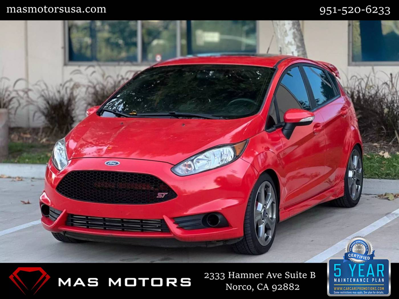 2016 Ford Fiesta ST — Hatchback — 96,331 mi — Norco, CA