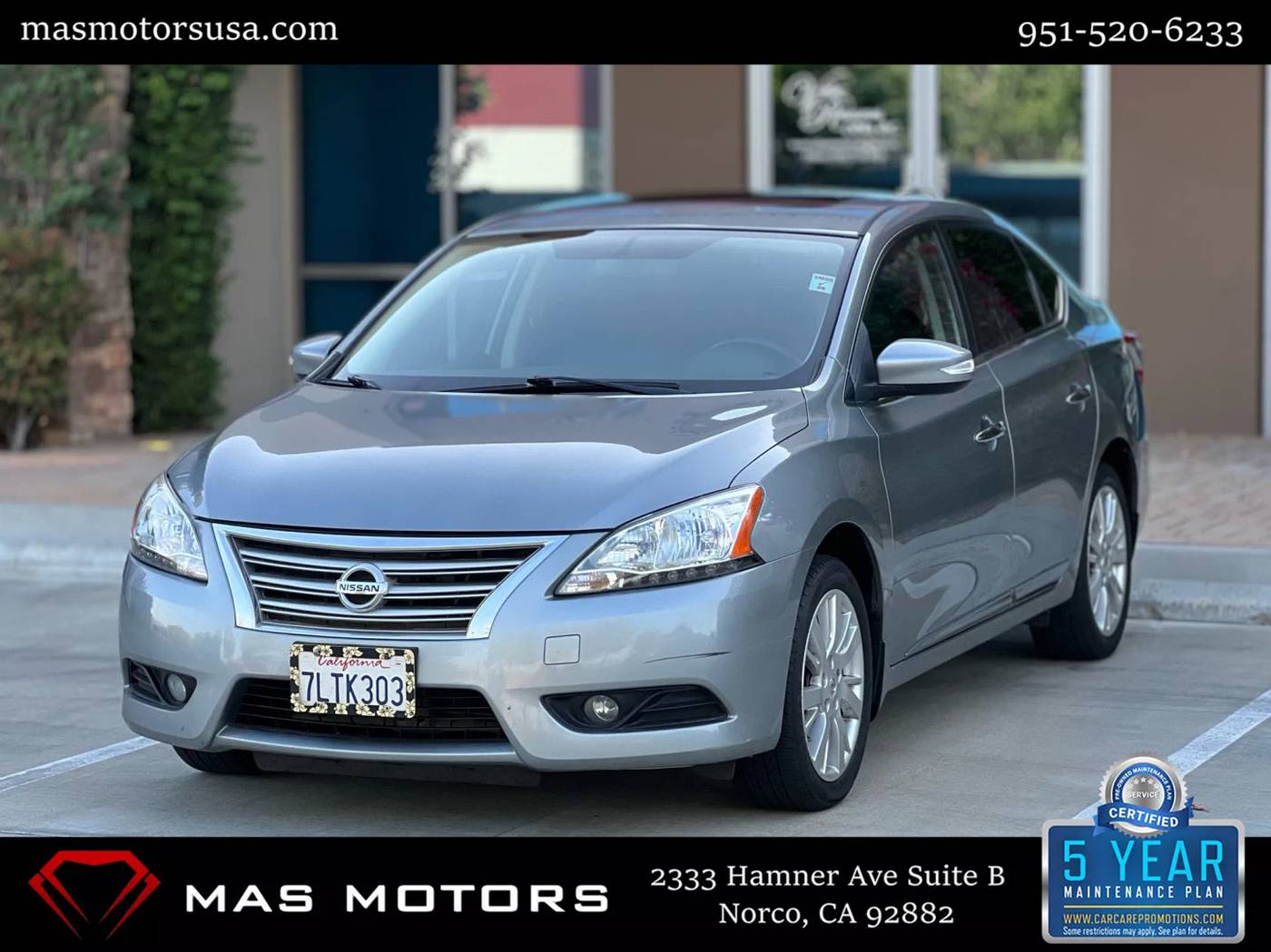 2014 Nissan Sentra SL — Sedan — 75,653 mi — Norco, CA