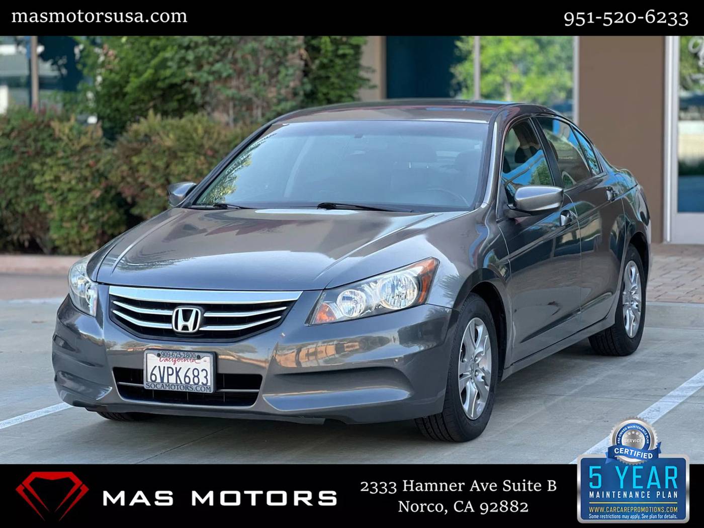 2012 Honda Accord SE — Sedan — 155,936 mi — Norco, CA