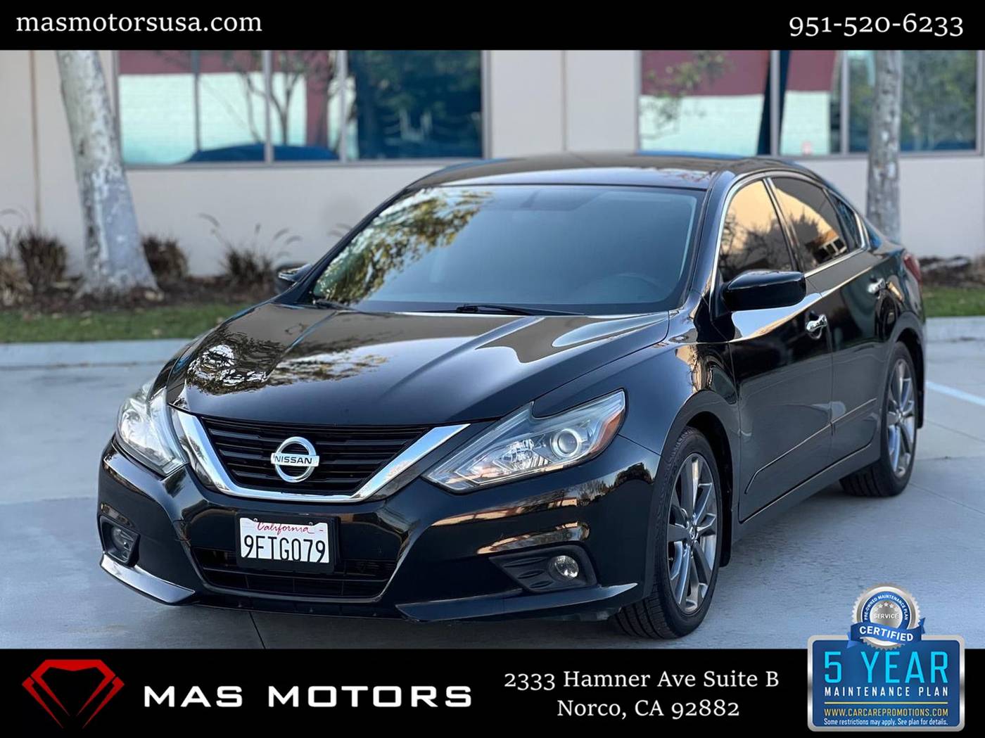 2018 Nissan Altima 2.5 SR — Sedan — 101,276 mi — Norco, CA