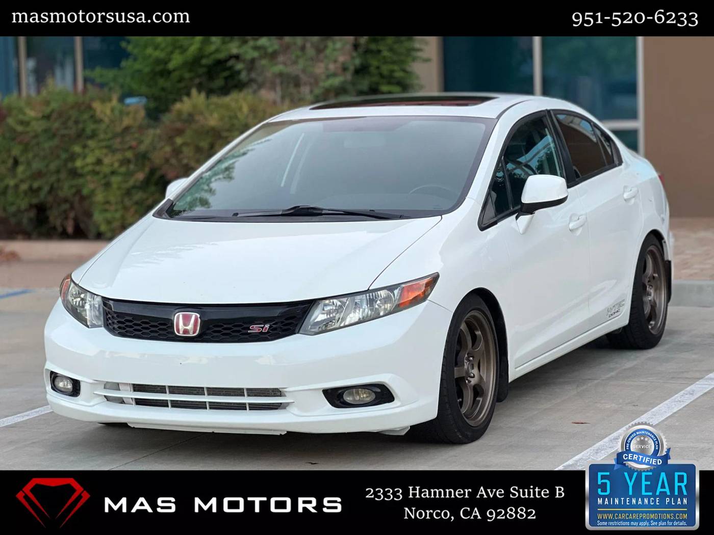 2012 Honda Civic Si — Sedan — 126,632 mi — Norco, CA