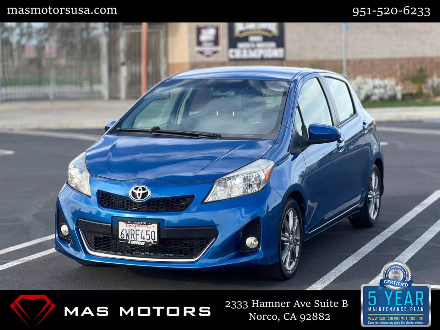2012 Toyota Yaris SE — Hatchback — 106,515 mi — Norco, CA