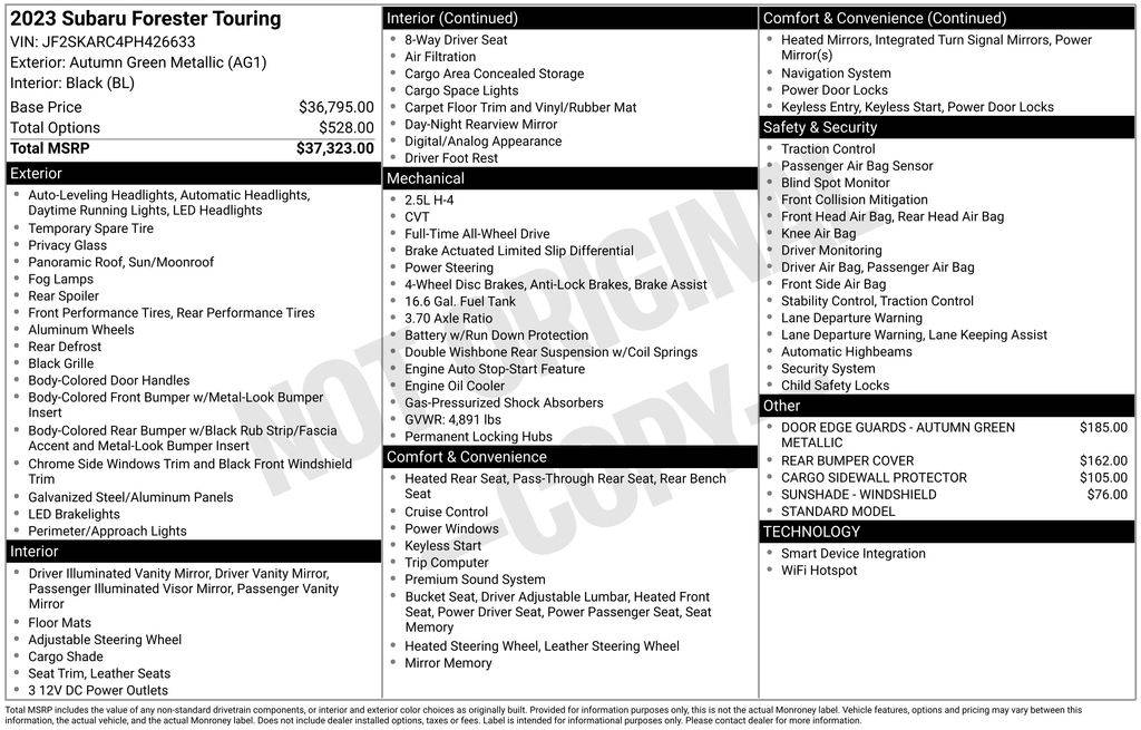 2023 Subaru Forester Touring — SUV — 24,477 mi — La Crosse, WI