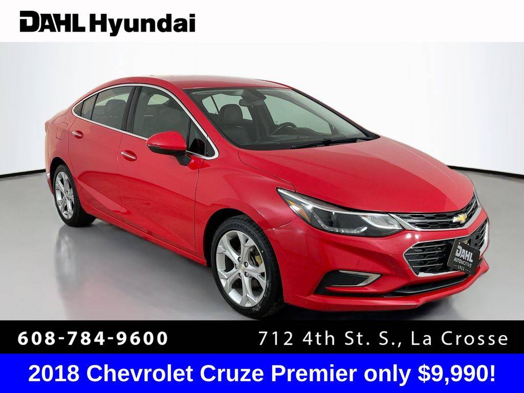 2018 Chevrolet Cruze Premier — Sedan — 99,150 mi — La Crosse, WI