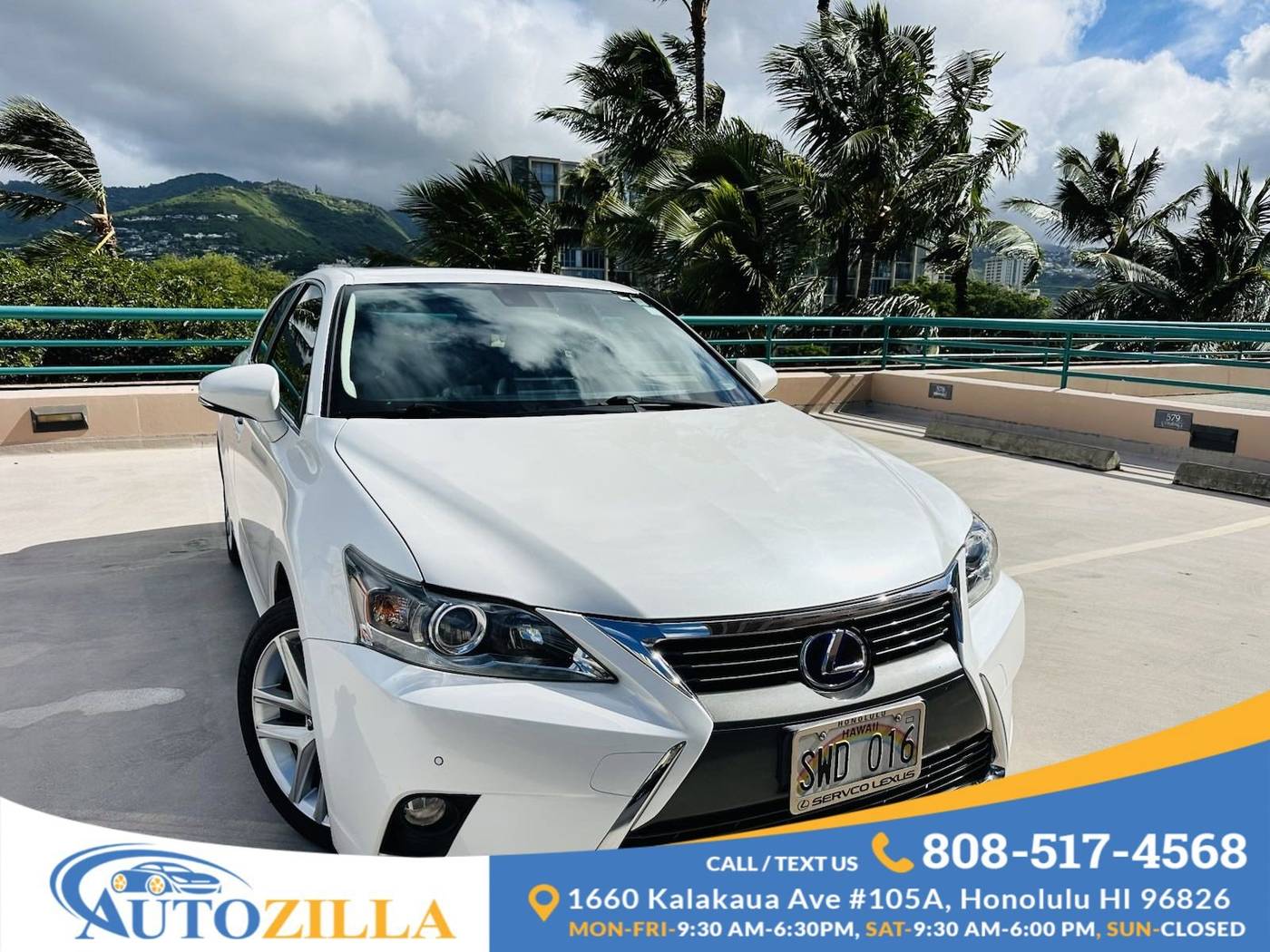 2016 Lexus CT CT 200h — Hatchback — 38,928 mi — Honolulu, HI