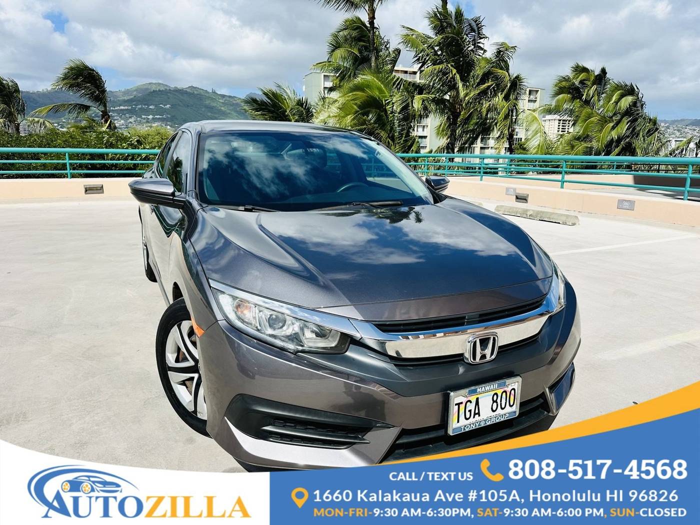 2017 Honda Civic LX — Sedan — 56,473 mi — Honolulu, HI