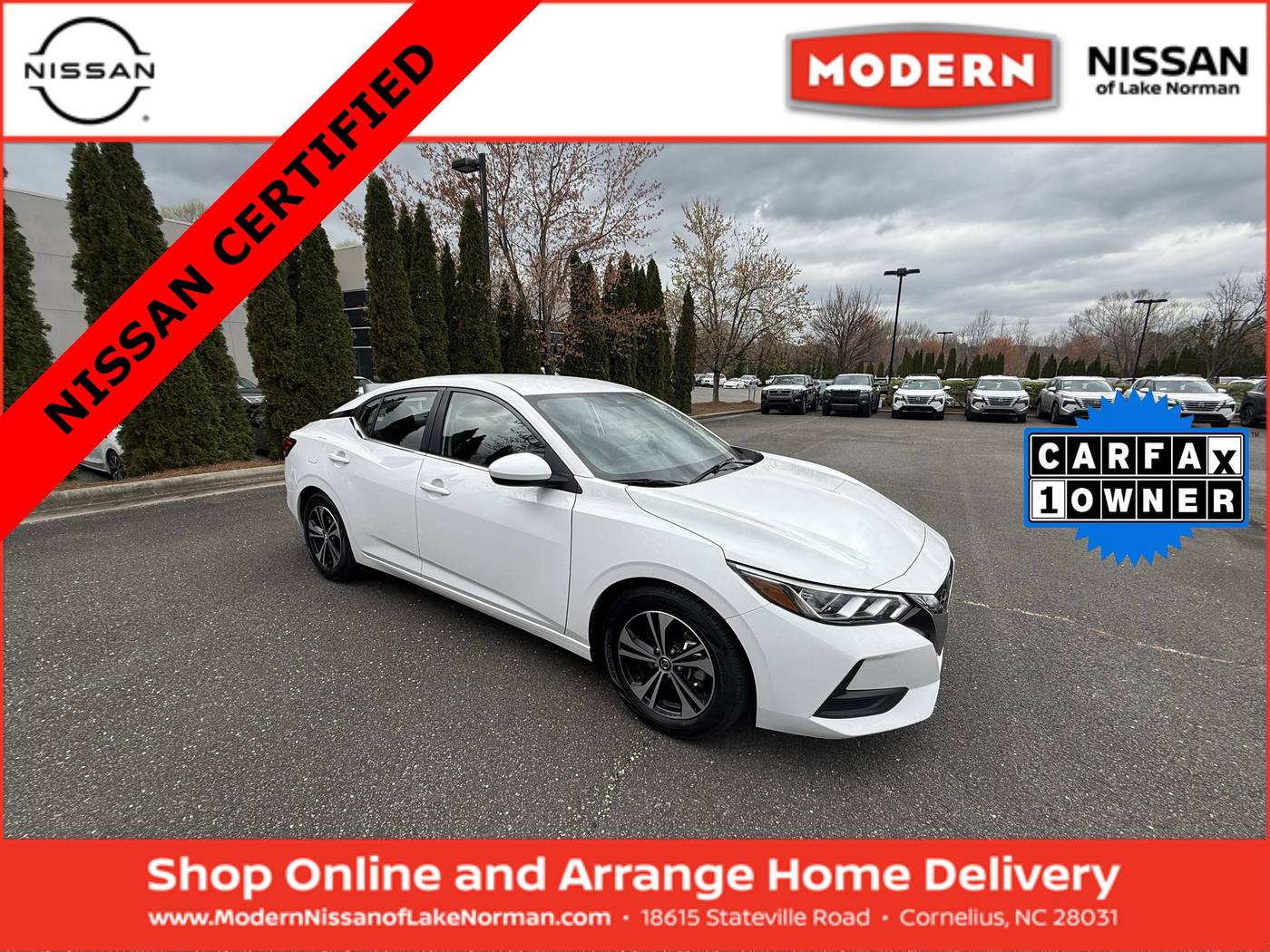 2022 Nissan Sentra SV — Sedan — 53,752 mi — Cornelius, NC