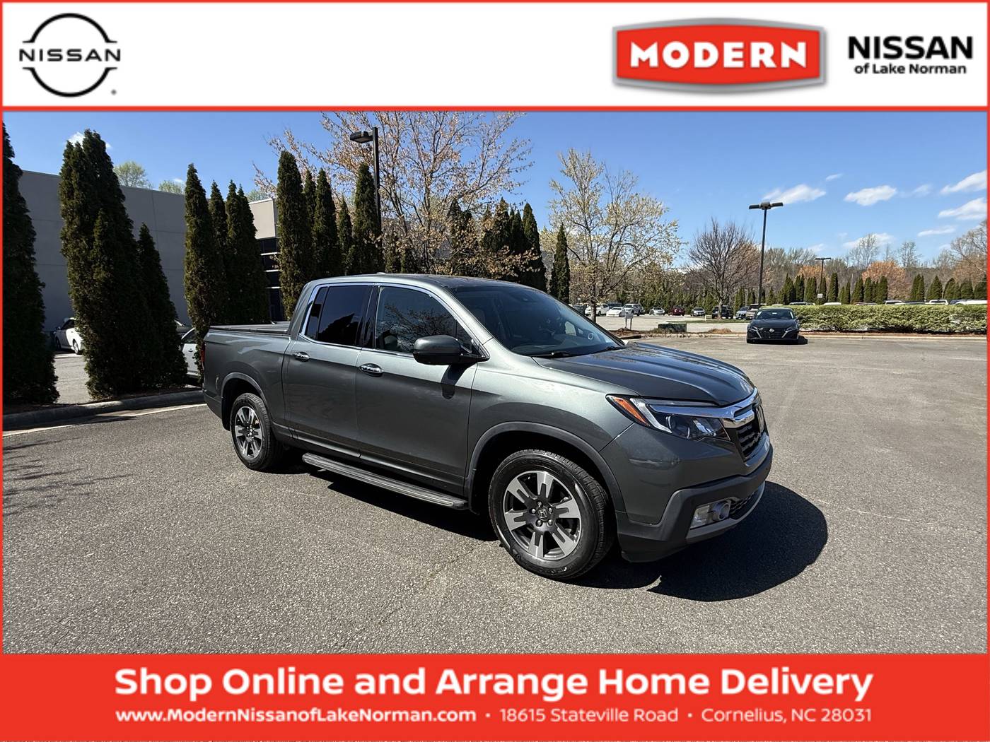 2019 Honda Ridgeline RTL-E — Pickup Truck — 53,504 mi — Cornelius, NC