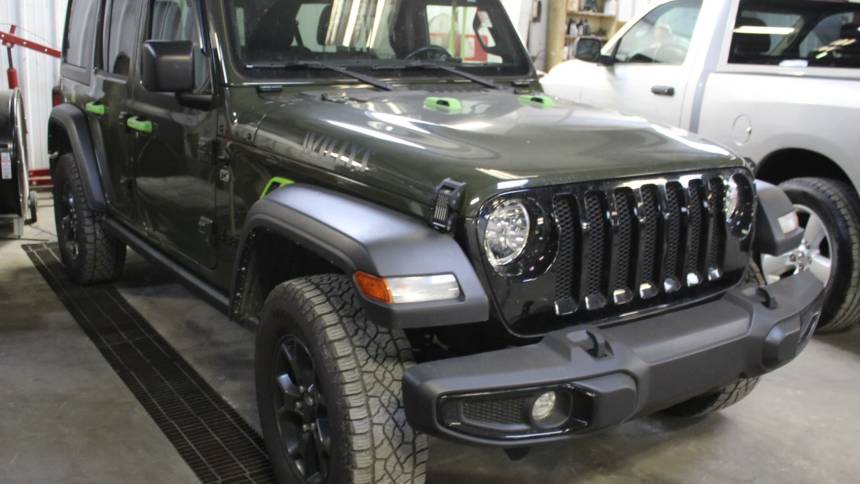 Pre-Owned 2021 Jeep Wrangler Unlimited Sahara Sport Utility in Afton  #UET1492