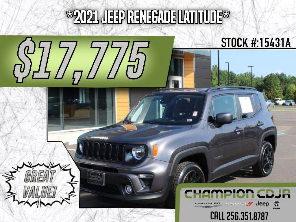 2021 Jeep Renegade Latitude — SUV — 42,861 mi — Decatur, AL