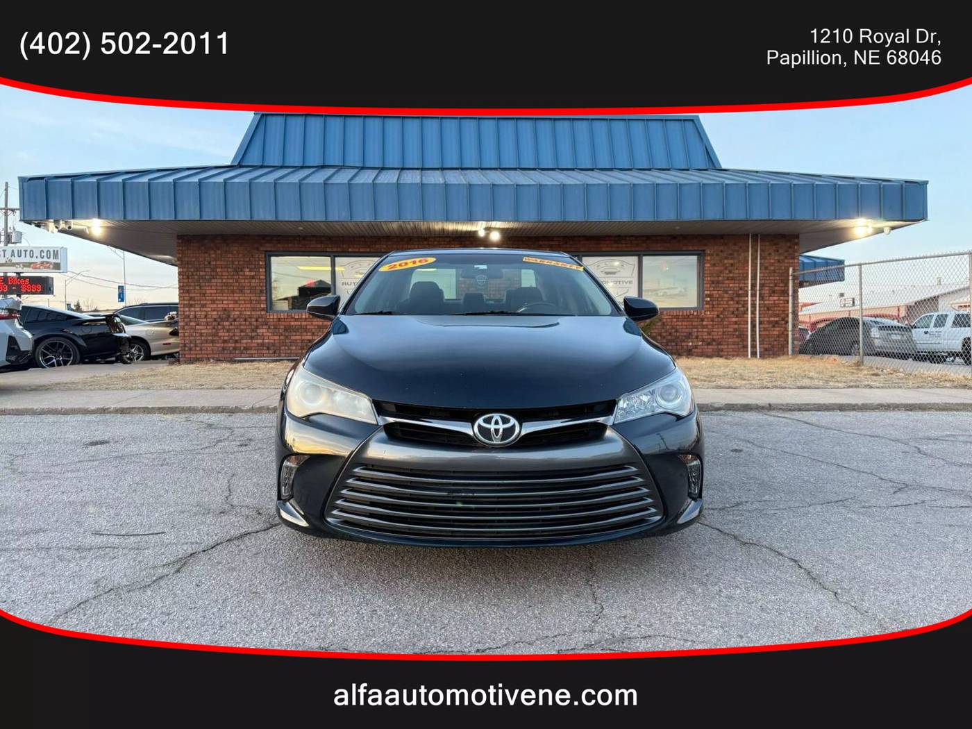 2016 Toyota Camry LE — Sedan — 80,415 mi — Papillion, NE