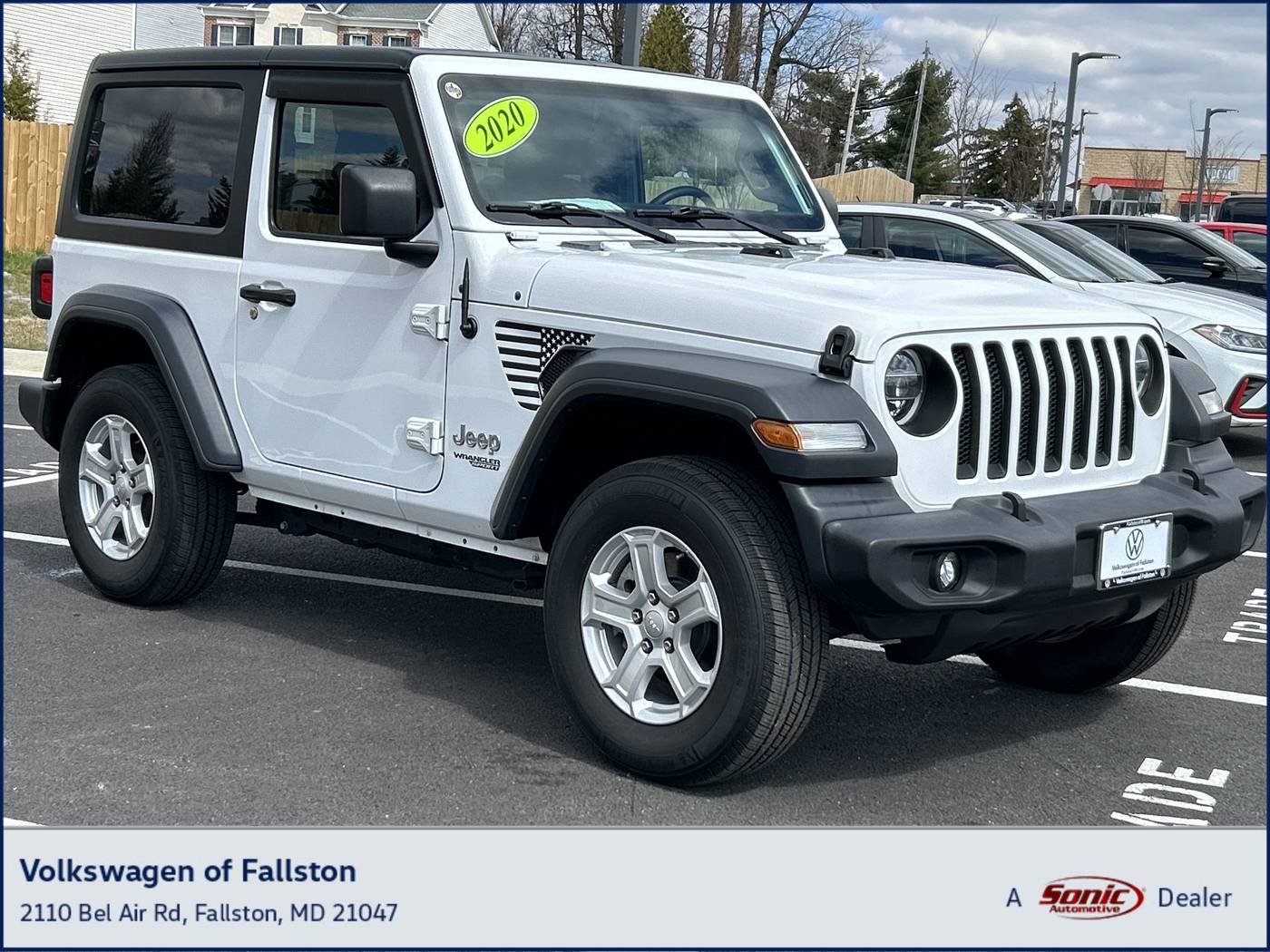 2020 Jeep Wrangler Sport S — SUV — 67,865 mi — Fallston, MD
