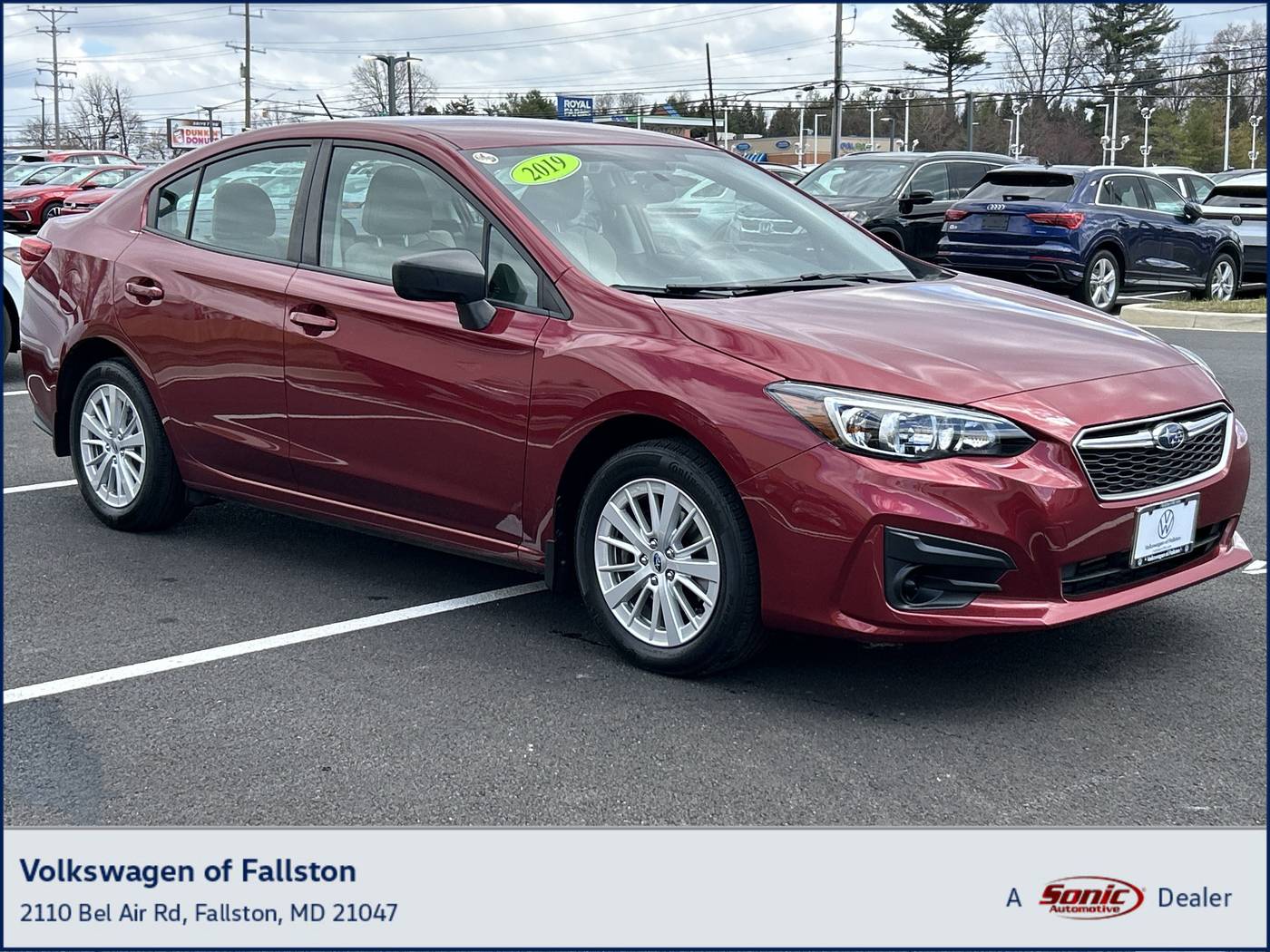 2019 Subaru Impreza 2.0i — Sedan — 44,716 mi — Fallston, MD