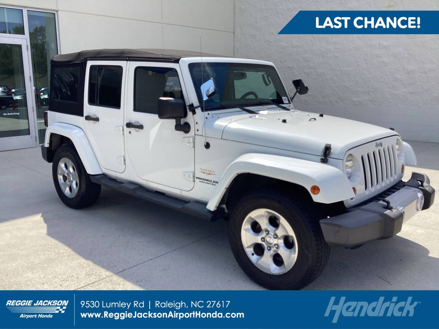 2013 Jeep Wrangler Sahara — SUV — 105,288 mi — Morrisville, NC