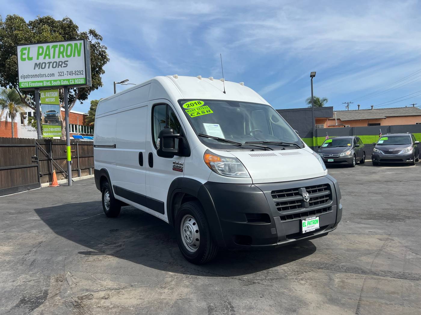 2018 Ram ProMaster Cargo Van 2500 — Cargo Van — 169,279 mi — South Gate, CA
