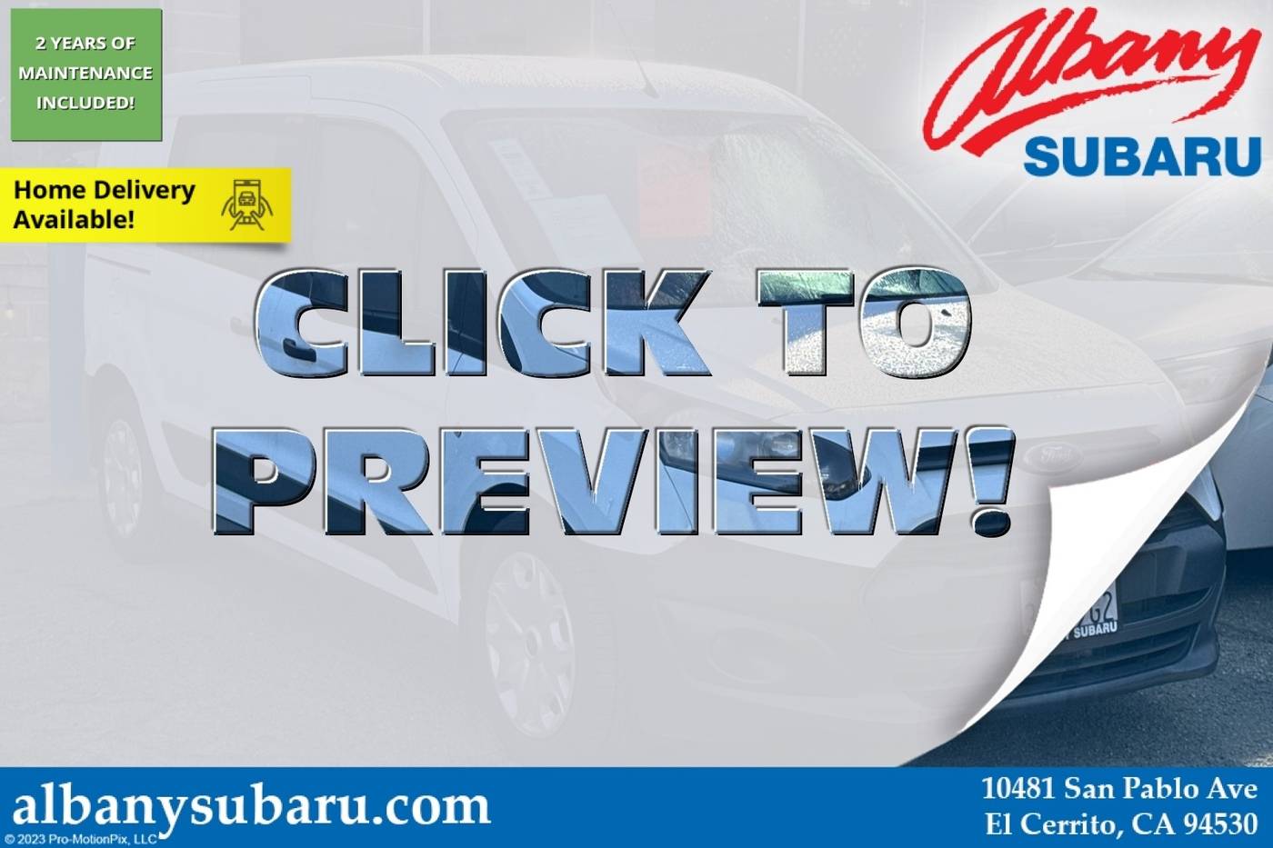 2017 Ford Transit Connect Van XL — Cargo Van — 21,080 mi — Albany, CA
