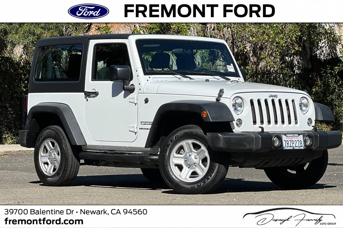 2016 Jeep Wrangler Sport — SUV — 71,818 mi — Newark, CA