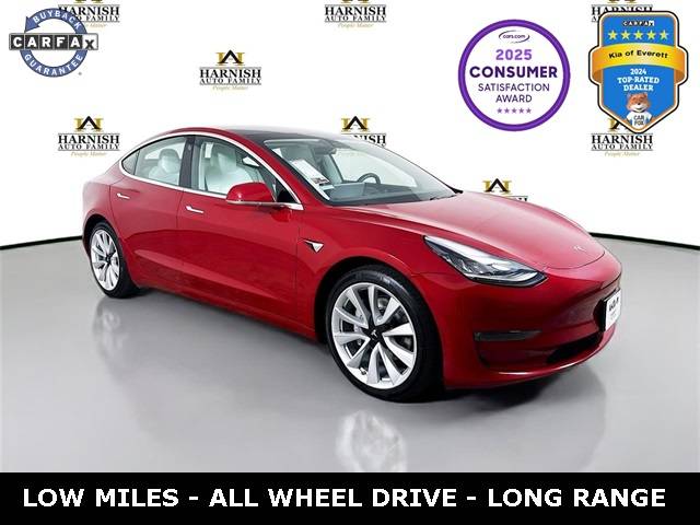 2019 Tesla Model 3 Long Range — Sedan — 25,592 mi — Everett, WA