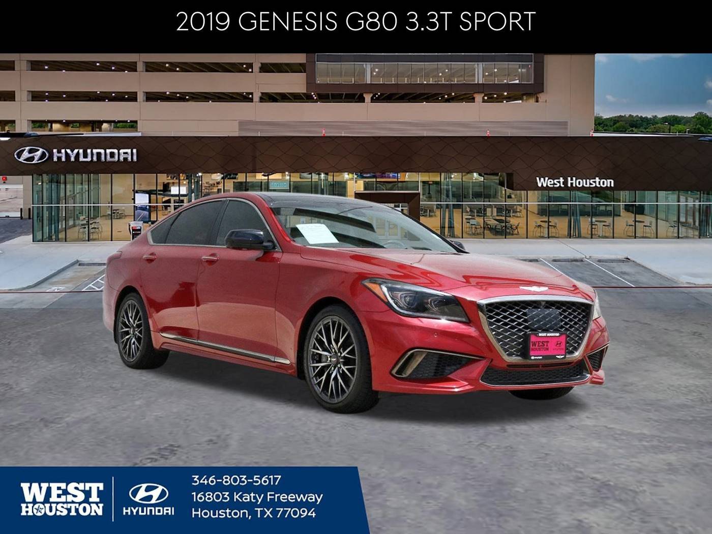 2019 Genesis G80 Sport — Sedan — 66,142 mi — Houston, TX