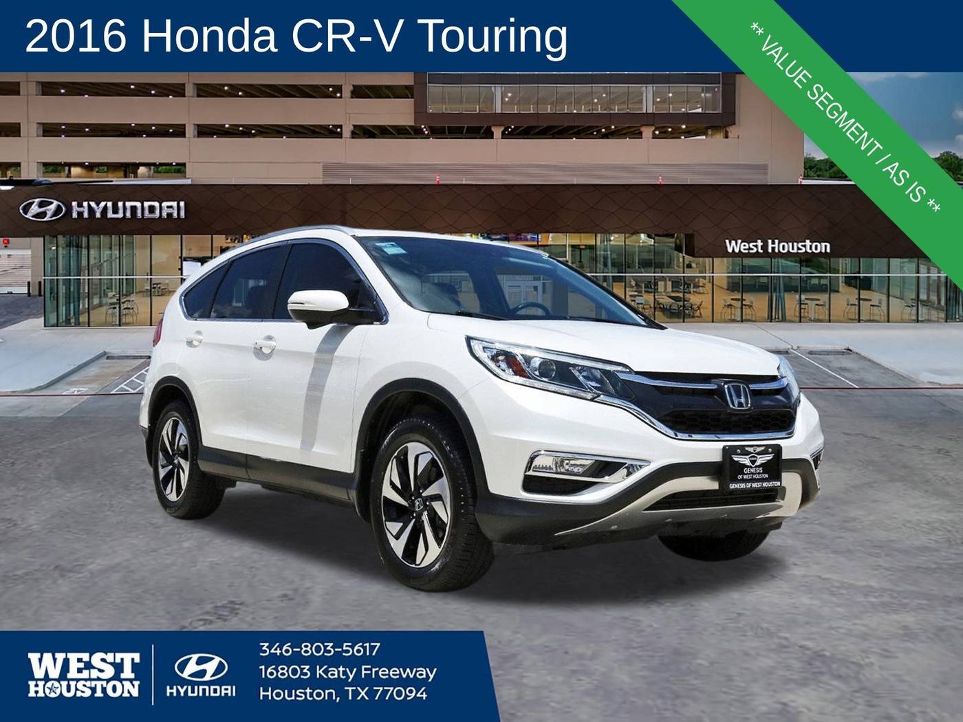 2016 Honda CR-V Touring — SUV — 55,692 mi — Houston, TX
