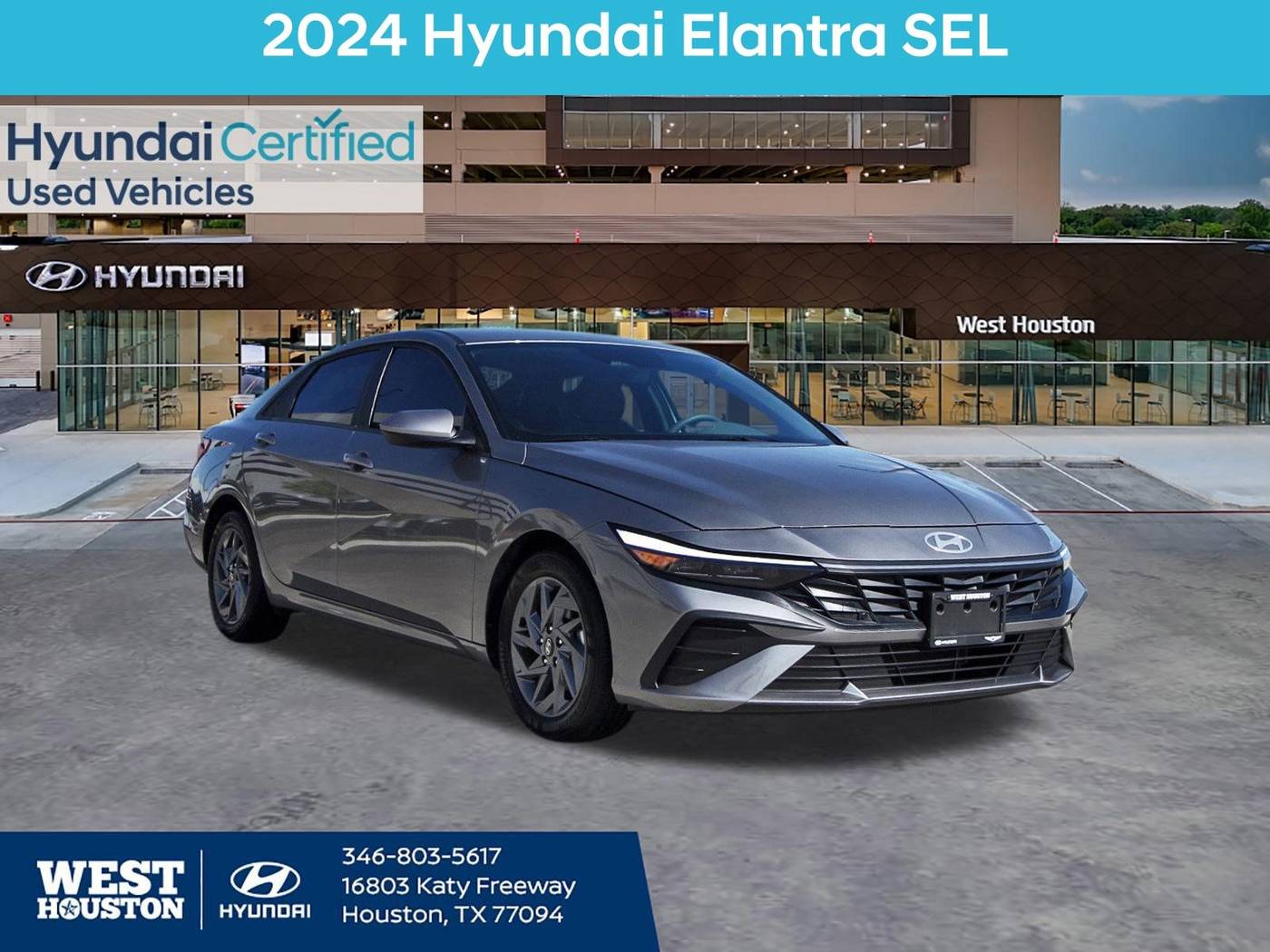 2024 Hyundai Elantra SEL — Sedan — 14,309 mi — Houston, TX
