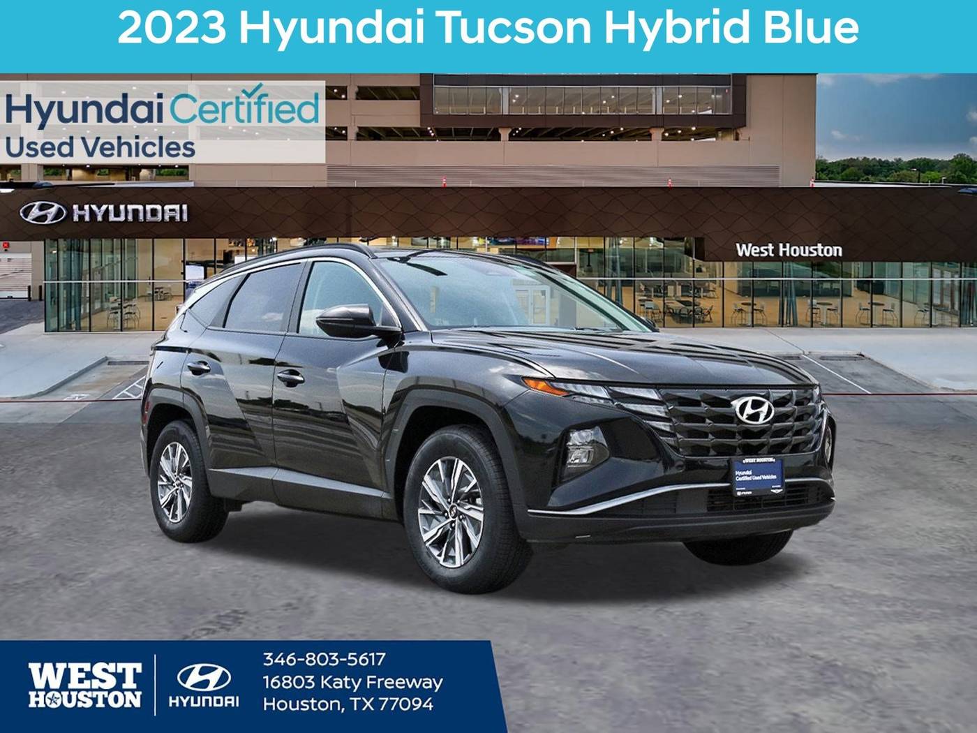 2023 Hyundai Tucson Hybrid Blue — SUV — 44,971 mi — Houston, TX