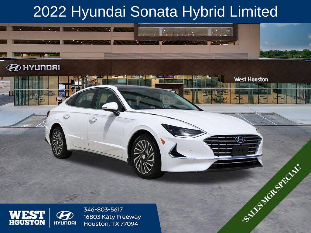 2022 Hyundai Sonata Hybrid Limited — Sedan — 21,612 mi — Houston, TX
