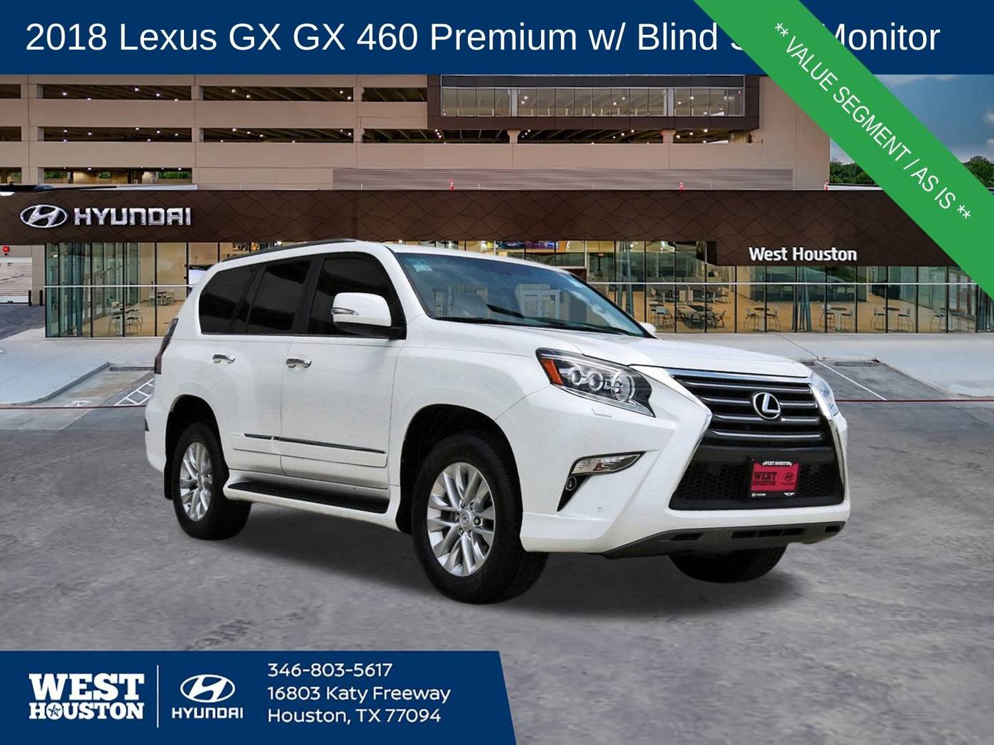 2018 Lexus GX GX 460 Premium — SUV — 121,399 mi — Houston, TX