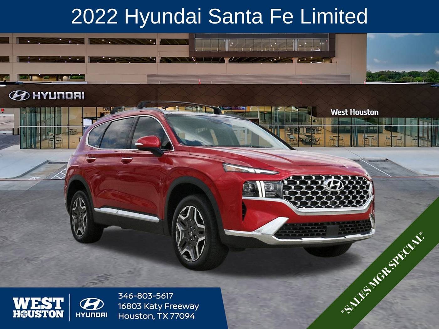 2022 Hyundai Santa Fe Limited — SUV — 22,177 mi — Houston, TX