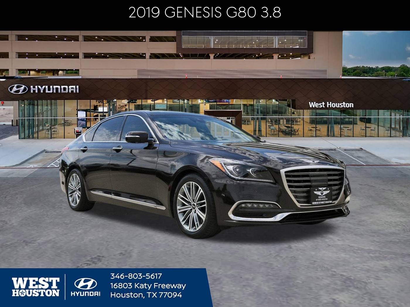 2019 Genesis G80 Standard — Sedan — 14,786 mi — Houston, TX
