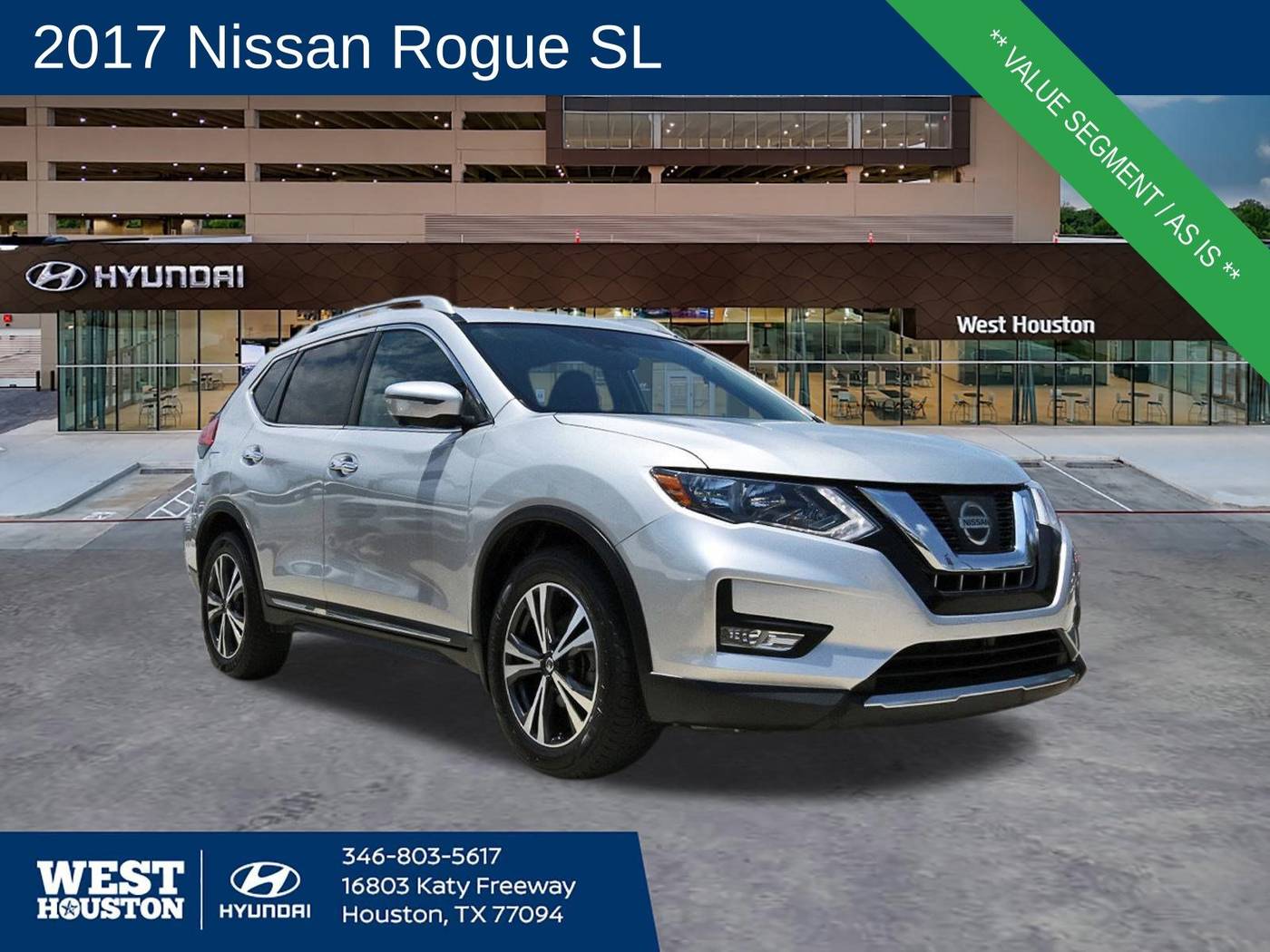 2017 Nissan Rogue SL — SUV — 92,396 mi — Houston, TX
