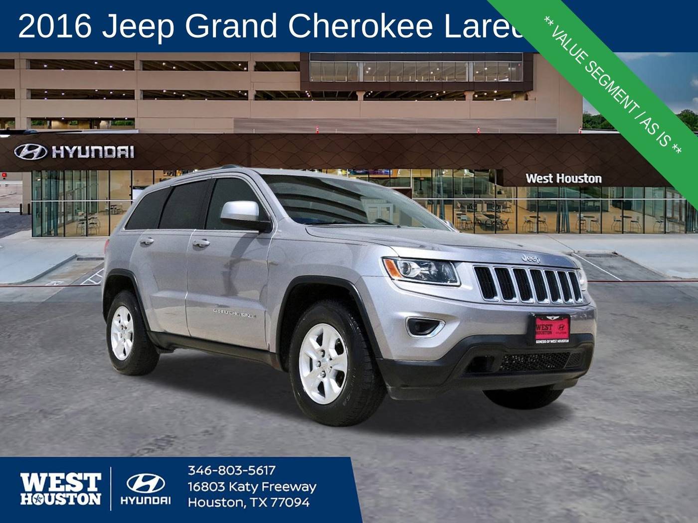 2016 Jeep Grand Cherokee Laredo — SUV — 108,747 mi — Houston, TX