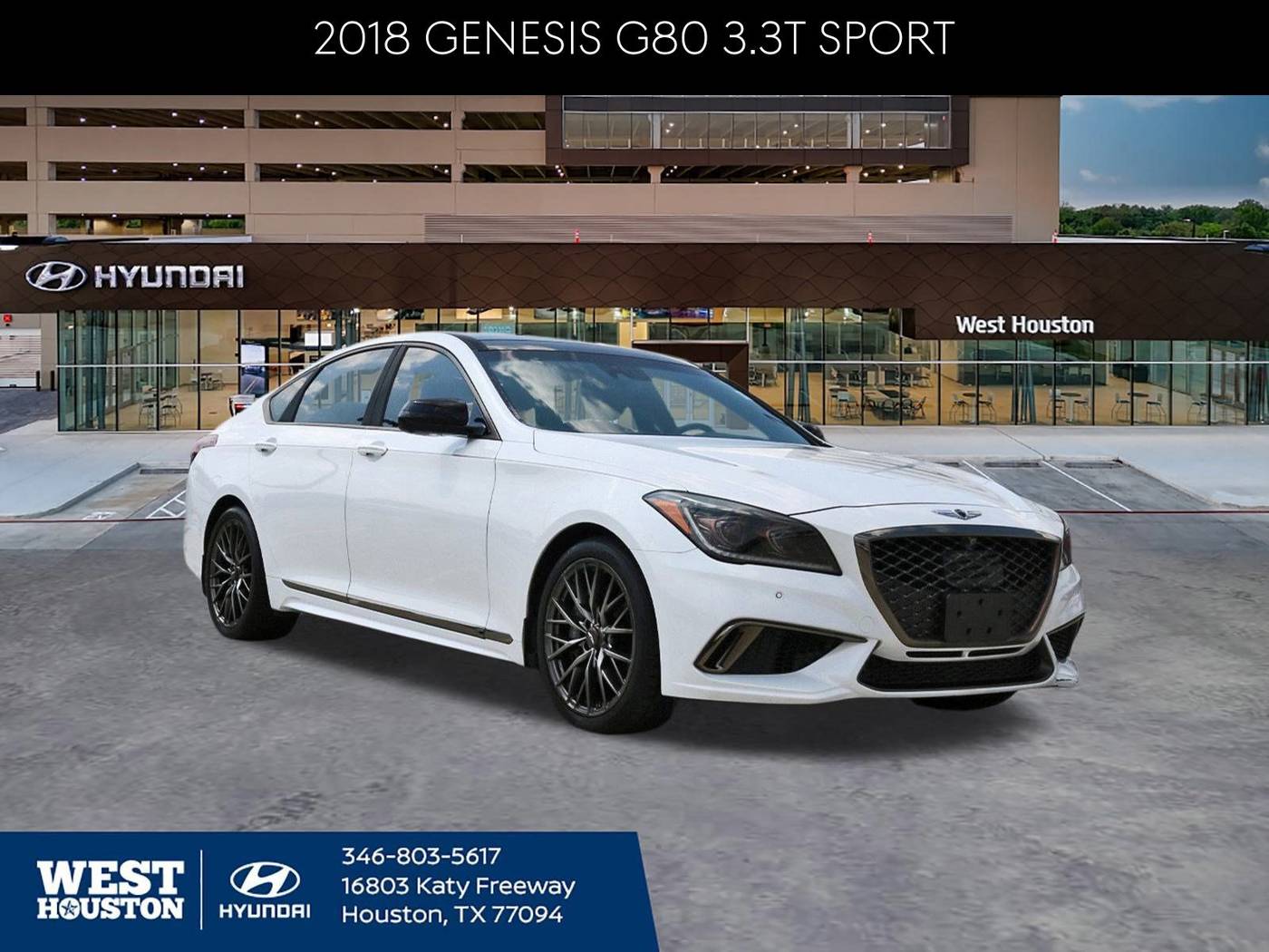 2018 Genesis G80 3.3T Sport — Sedan — 68,931 mi — Houston, TX