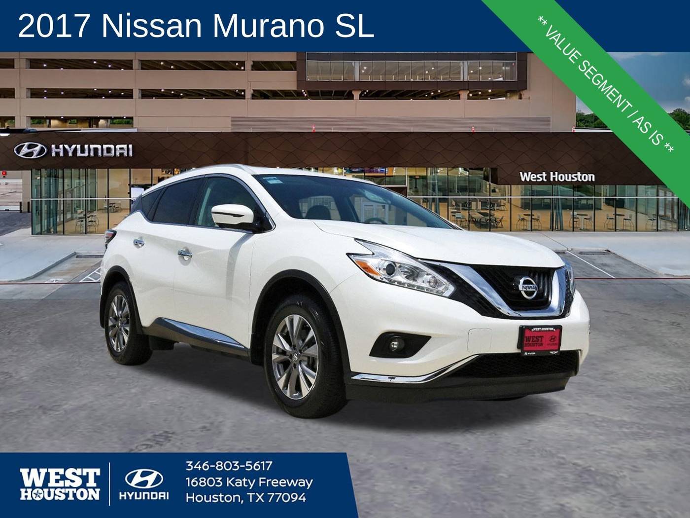 2017 Nissan Murano SL — SUV — 58,856 mi — Houston, TX