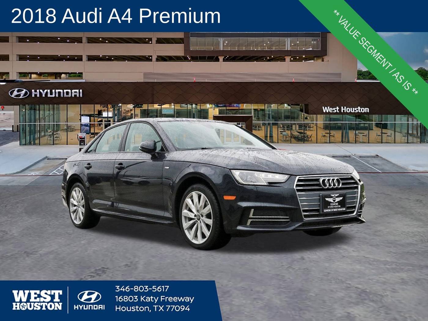 2018 Audi A4 ultra Premium — Sedan — 81,236 mi — Houston, TX
