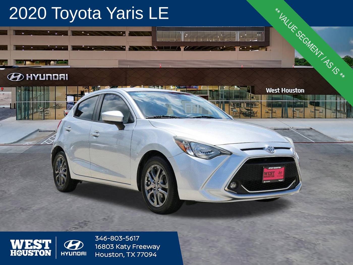 2020 Toyota Yaris LE — Hatchback — 102,139 mi — Houston, TX