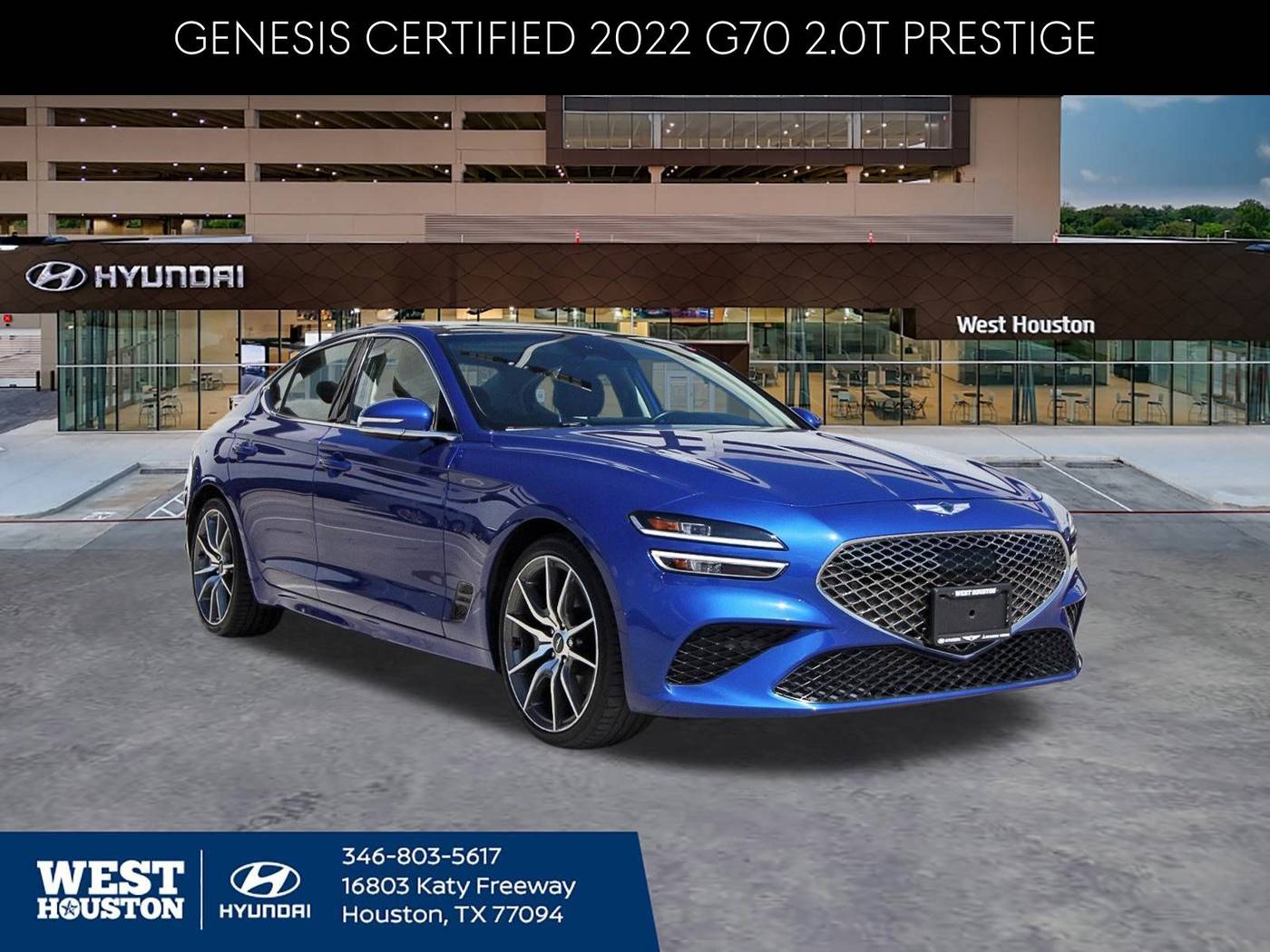 2022 Genesis G70 2.0T — Sedan — 13,500 mi — Houston, TX