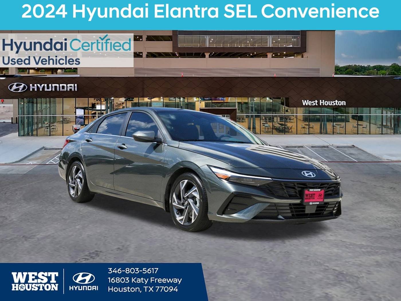 2024 Hyundai Elantra SEL — Sedan — 23,253 mi — Houston, TX