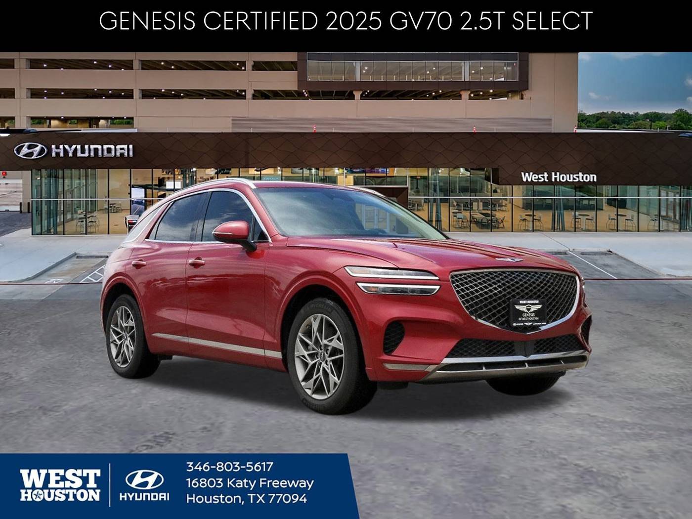 2025 Genesis GV70 2.5T — SUV — 9,851 mi — Houston, TX