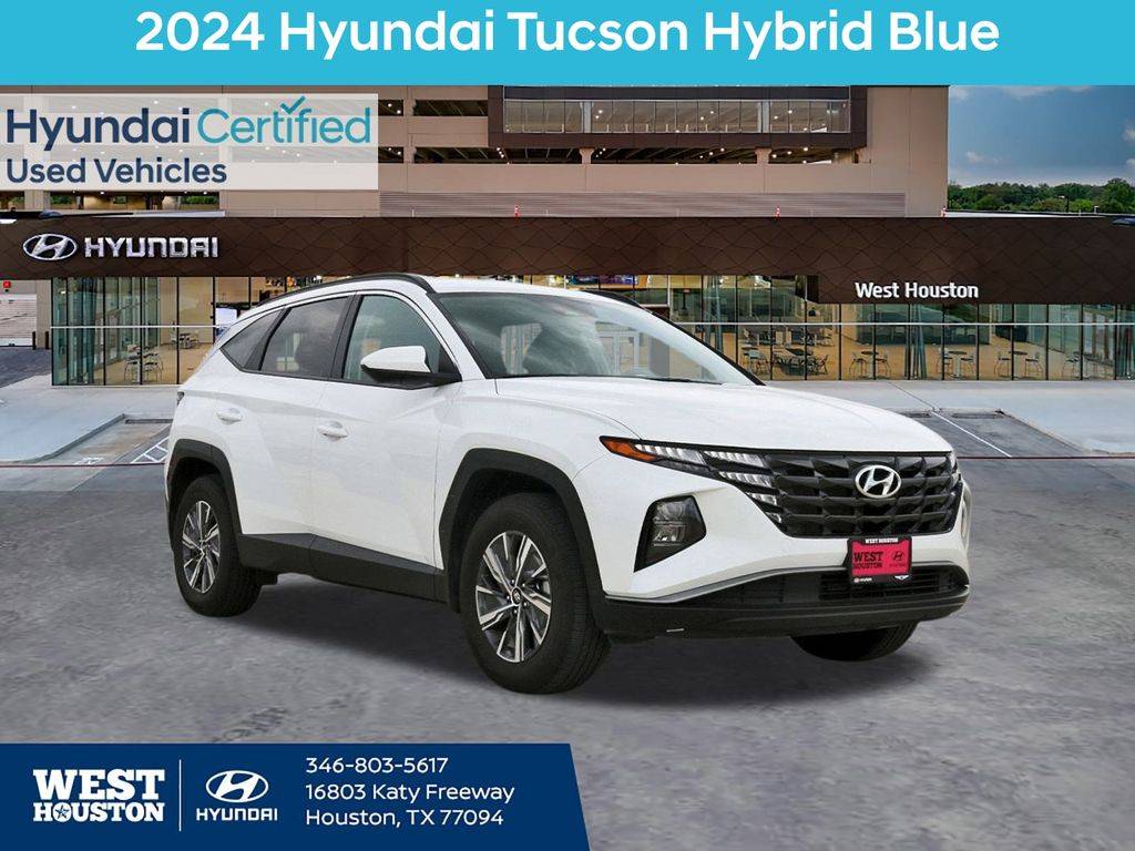 2024 Hyundai Tucson Hybrid Blue — SUV — 7,887 mi — Houston, TX