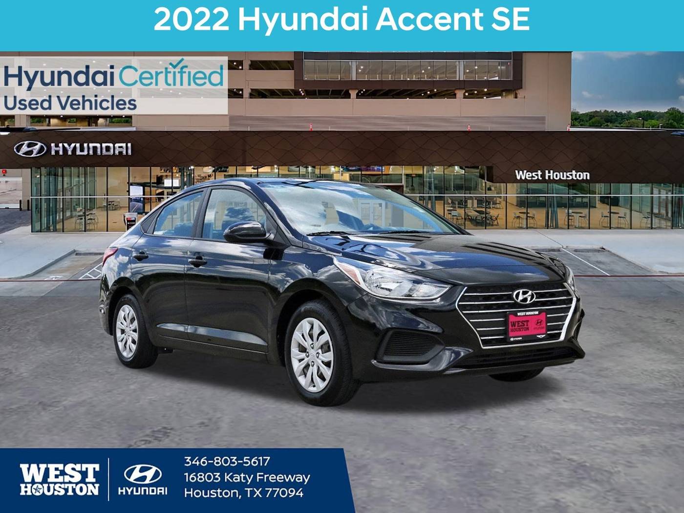 2022 Hyundai Accent SE — Sedan — 15,268 mi — Houston, TX