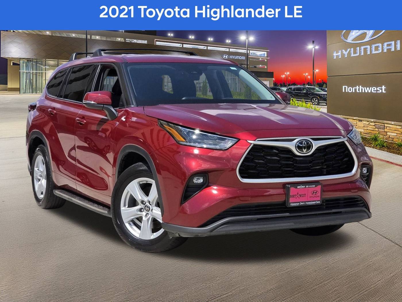 2021 Toyota Highlander LE — SUV — 55,325 mi — Houston, TX